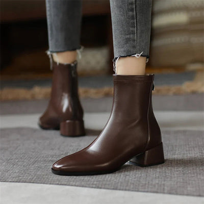 Bold Boundary Genuine Leather Boots