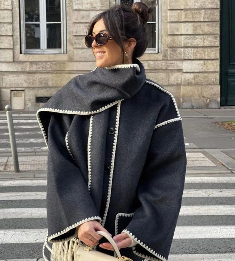 Chanel | Stylish Scarf Coat