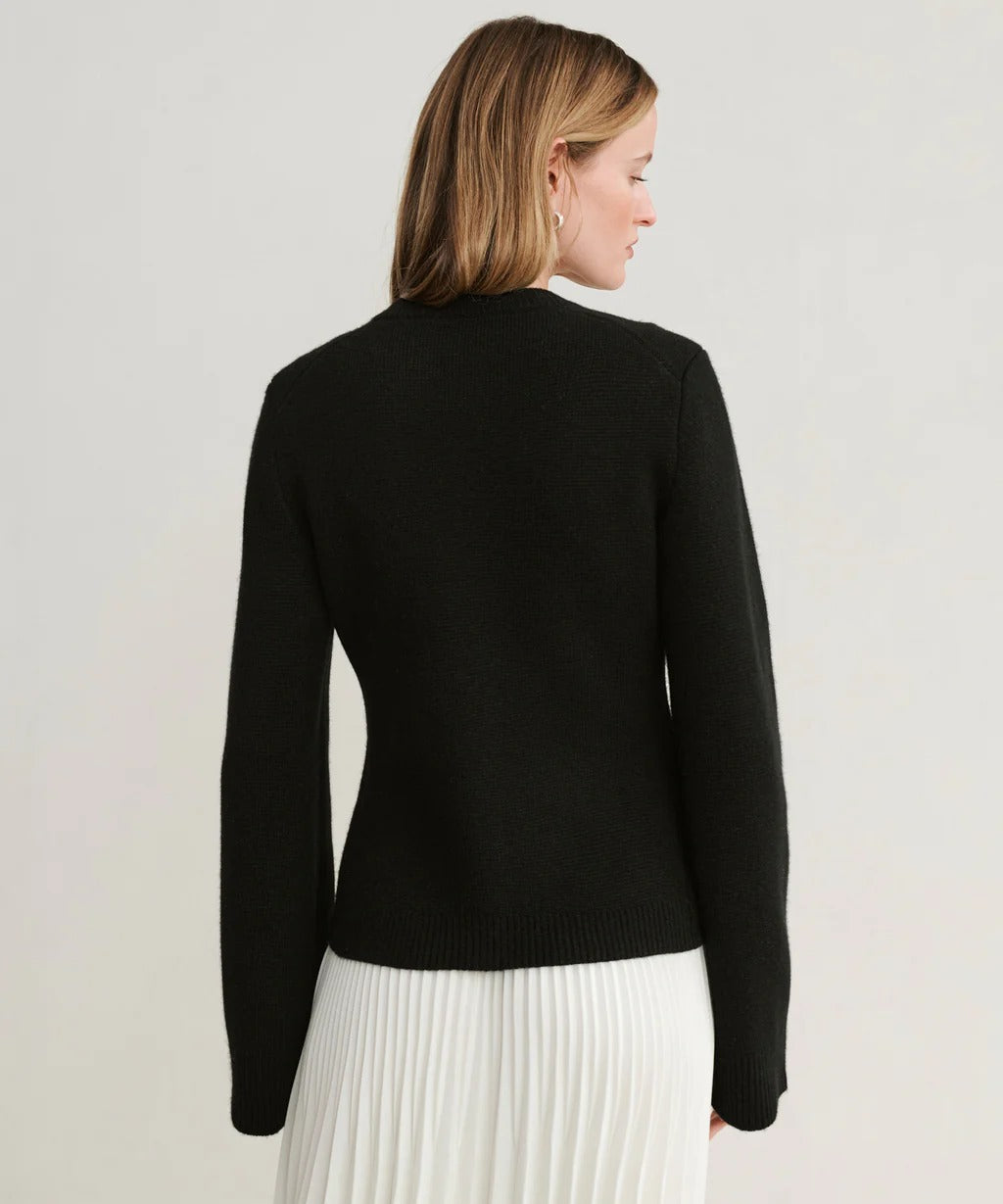 Margery™ | Elegant wool cardigan with button placket